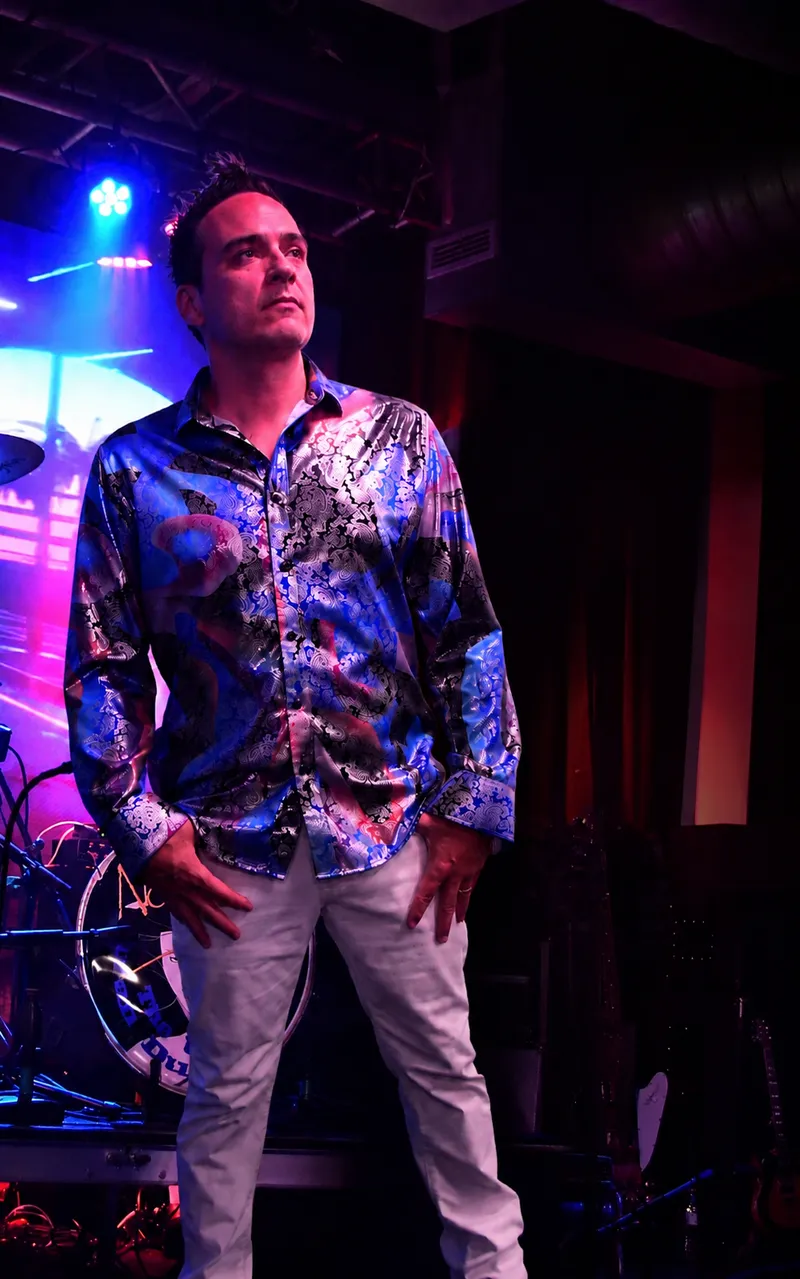 Jonathan Sanchez, drummer of Notorious, performing live on stage