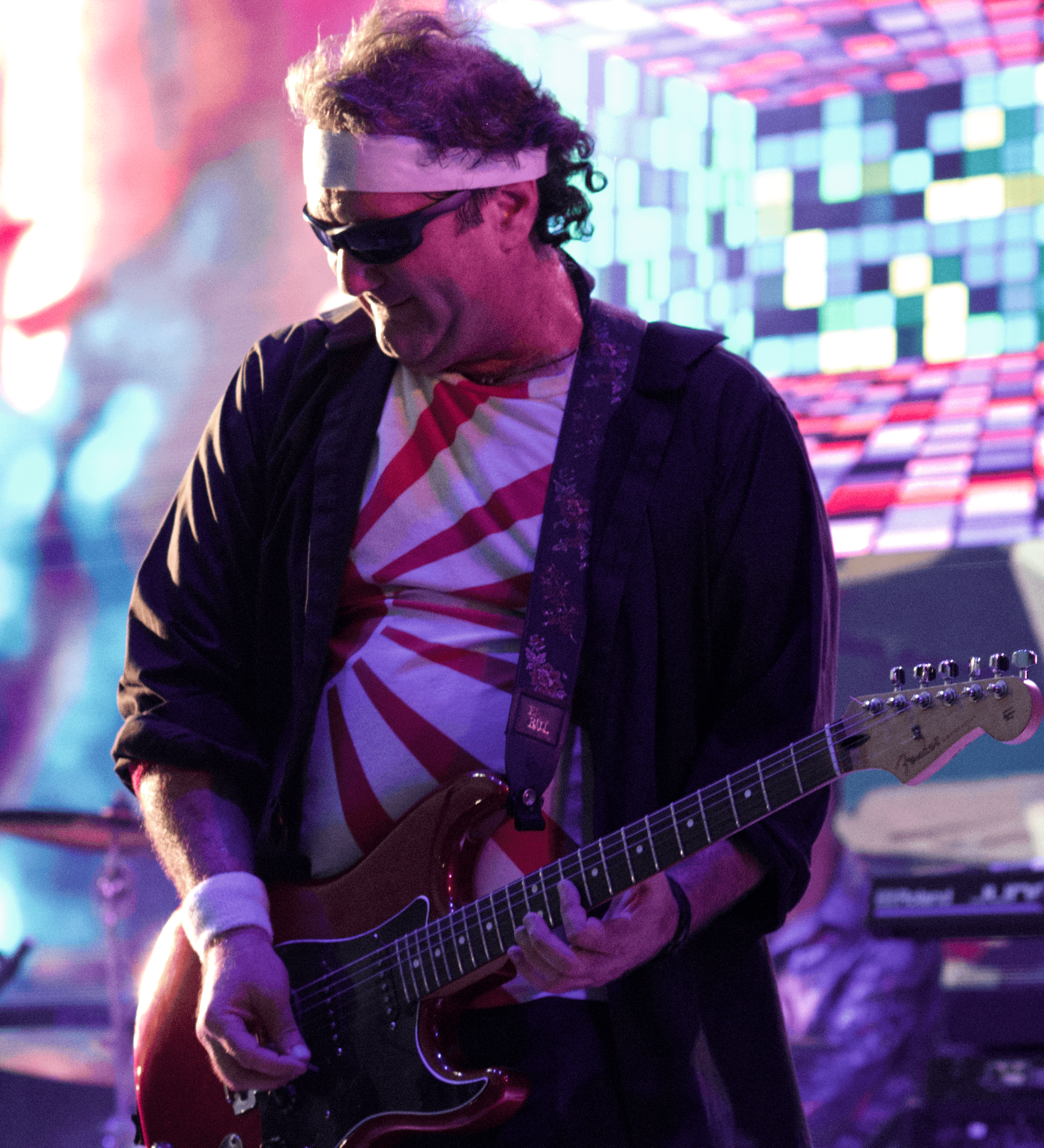 Marc Fox, guitarist of Notorious, performing live