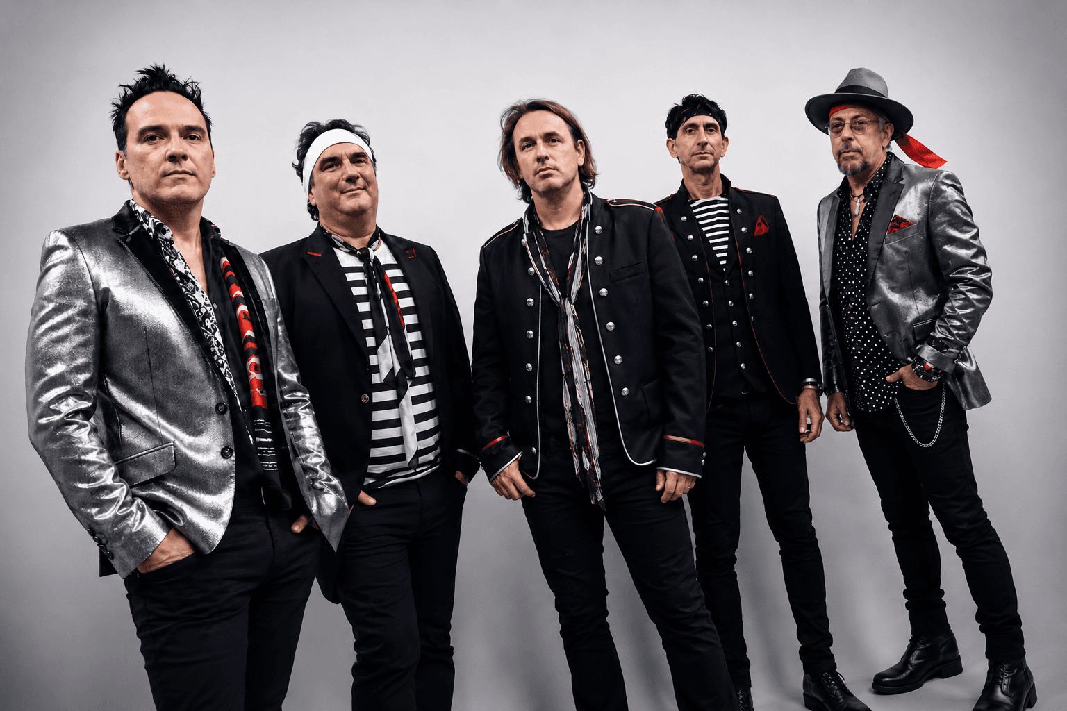 The full Notorious lineup — Duran Duran tribute band